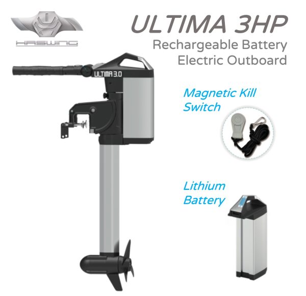 Ultima3 lithium battery electric outboard