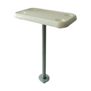Rectangle Table with Leg, Ivory main
