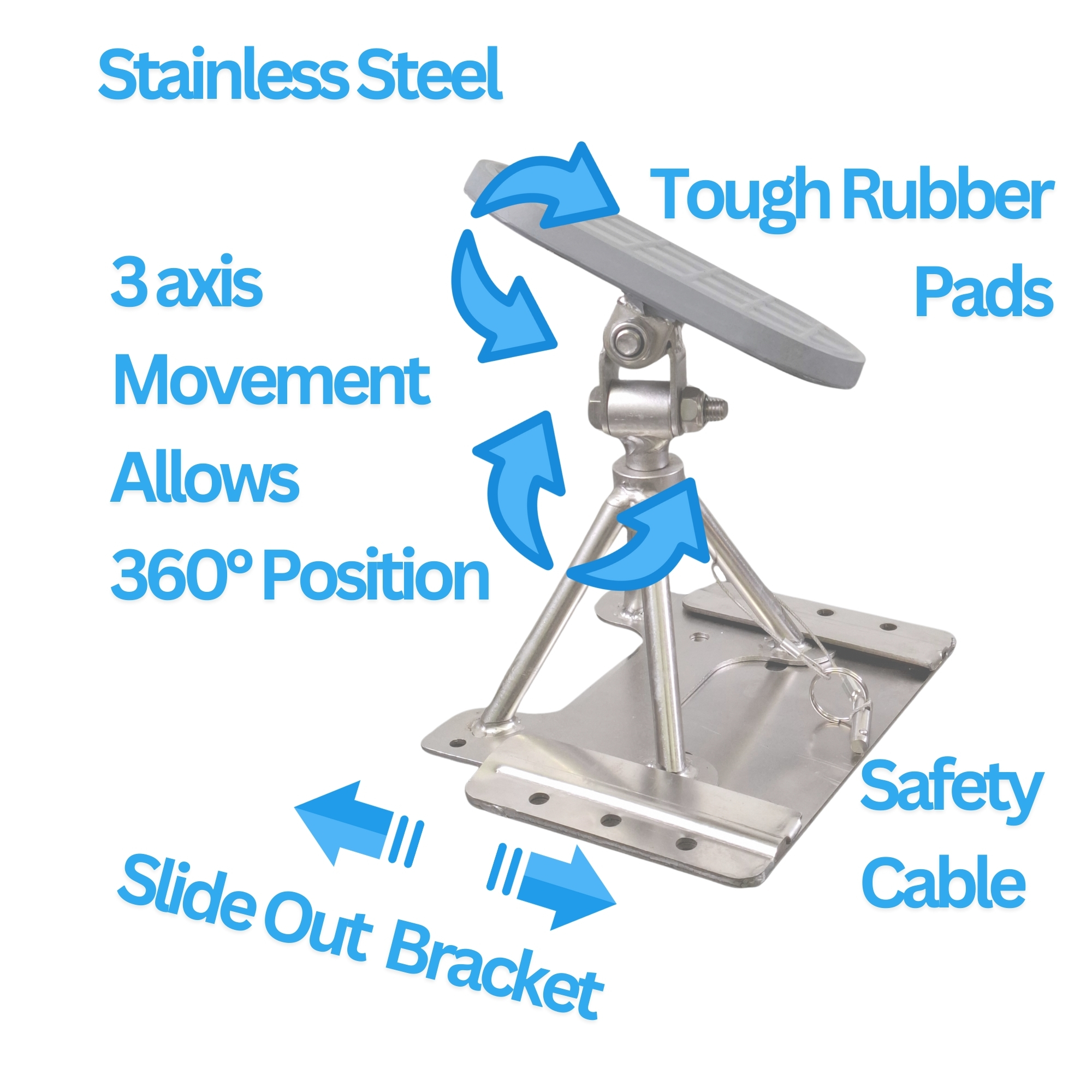 MD1441_6 Boat Stand with Bracket Features