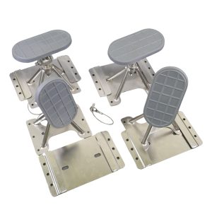 6" Detachable Boat Stand for Dinghy Tender Jet Ski Support Chocks, 316 Stainless Steel with oval pads (Set of 4)