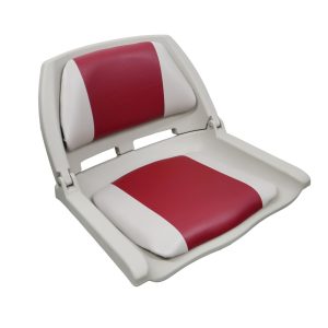 Lightweight Folding Boat Seat - Grey Red Style